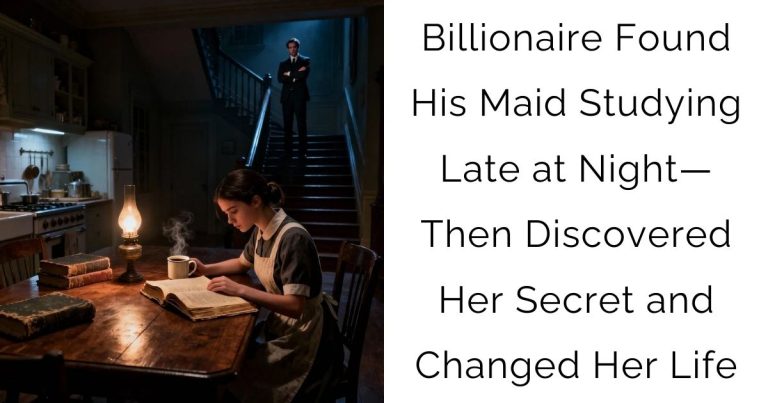 Billionaire Found His Maid Studying Late at Night—Then Discovered Her Secret and Changed Her Life