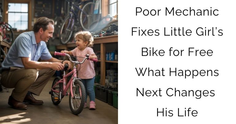 Poor Mechanic Fixes Little Girl’s Bike for Free — What Happens Next Changes His Life