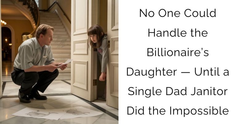 No One Could Handle the Billionaire’s Daughter — Until a Single Dad Janitor Did the Impossible