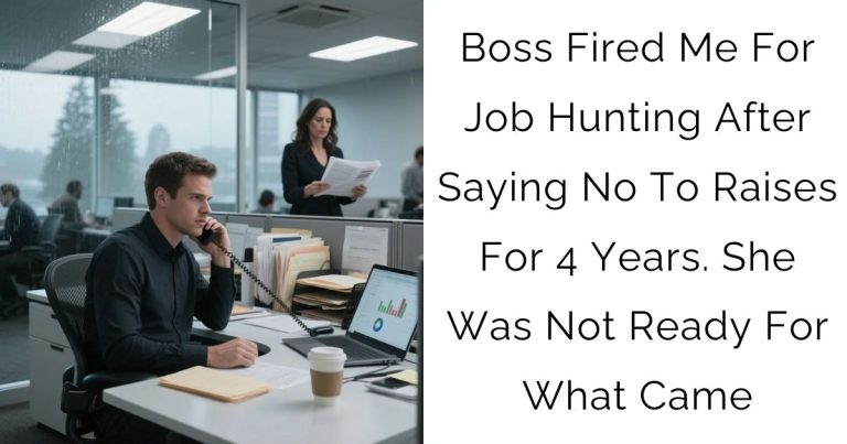 Boss Fired Me For Job Hunting After Saying No To Raises For 4 Years. She Was Not Ready For What Came