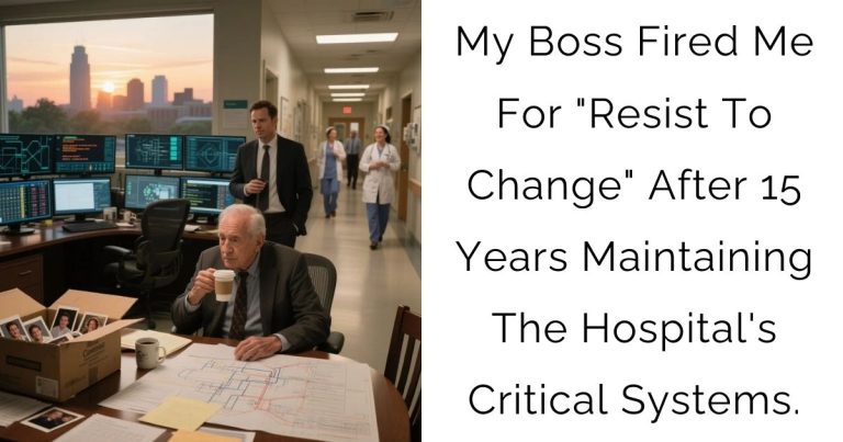 My Boss Fired Me For “Resist To Change” After 15 Years Maintaining The Hospital’s Critical Systems.