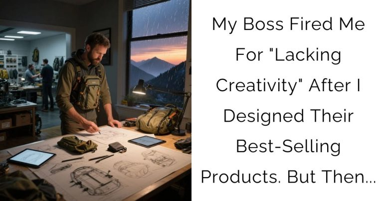 My Boss Fired Me For “Lacking Creativity” After I Designed Their Best-Selling Products. But Then…