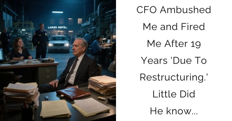CFO Ambushed Me and Fired Me After 19 Years ‘Due To Restructuring.’ Little Did He know…