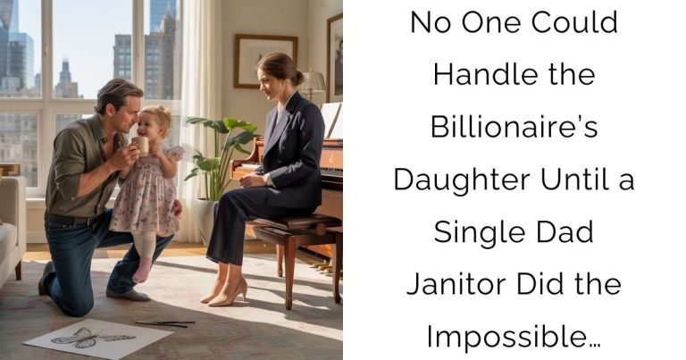 No One Could Handle the Billionaire’s Daughter — Until a Single Dad Janitor Did the Impossible…