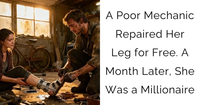 A Poor Mechanic Repaired Her Leg for Free — A Month Later, She Was a Millionaire