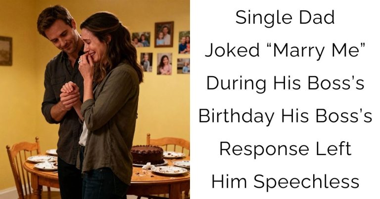 Single Dad Joked “Marry Me” During His Boss’s Birthday — His Boss’s Response Left Him Speechless