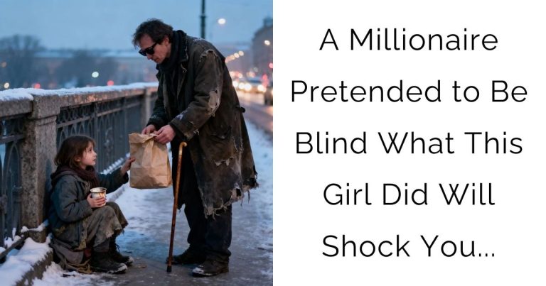 A Millionaire Pretended to Be Blind What This Girl Did Will Shock You…