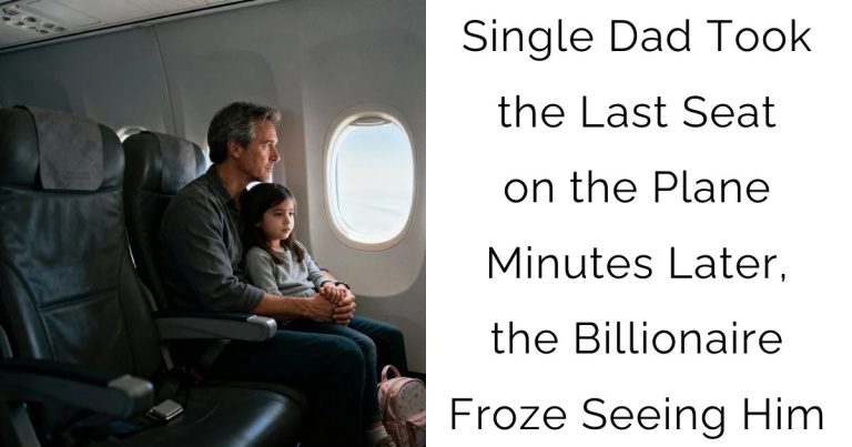 Single Dad Took the Last Seat on the Plane — Minutes Later, the Billionaire Froze Seeing Him