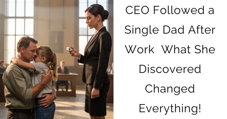 CEO Followed a Single Dad After Work — What She Discovered Changed Everything!