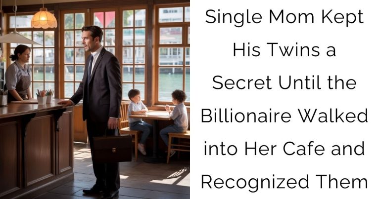 Single Mom Kept His Twins a Secret — Until the Billionaire Walked into Her Cafe and Recognized Them