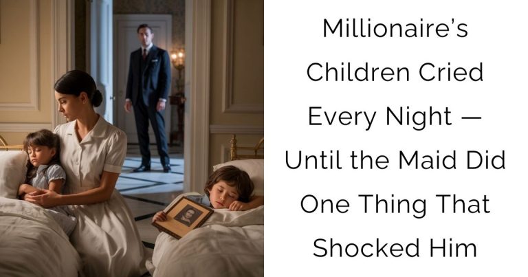 Millionaire’s Children Cried Every Night — Until the Maid Did One Thing That Shocked Him