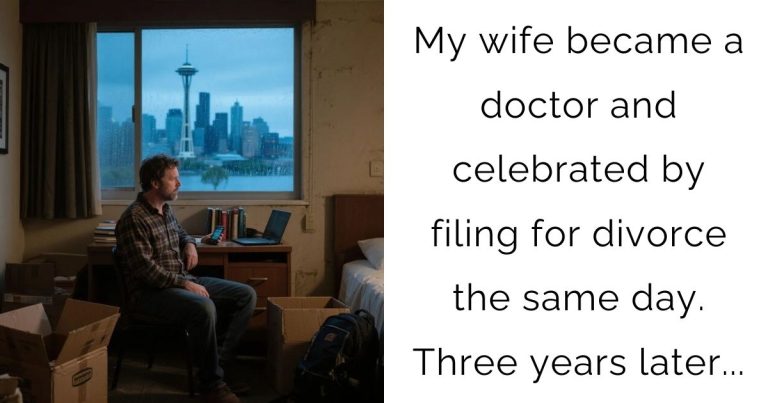 My wife became a doctor and celebrated by filing for divorce the same day. Three years later…