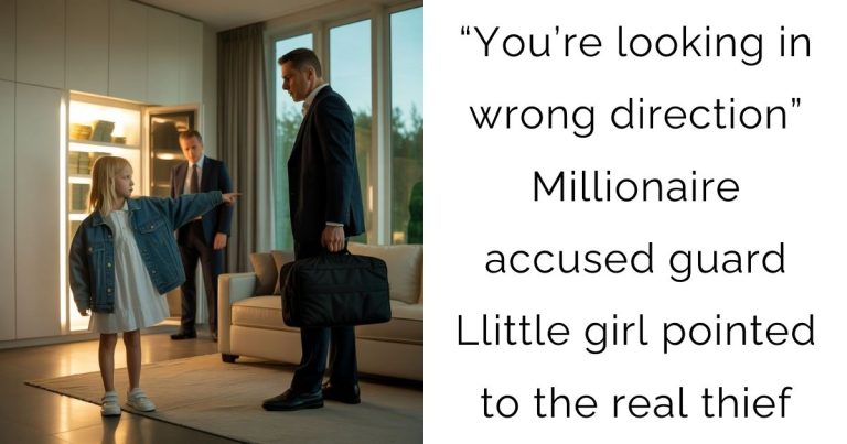 “You’re looking in wrong direction” Millionaire accused guard Llittle girl pointed to the real thief