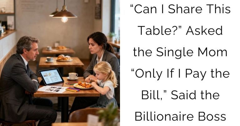 “Can I Share This Table?” Asked the Single Mom — “Only If I Pay the Bill,” Said the Billionaire Boss
