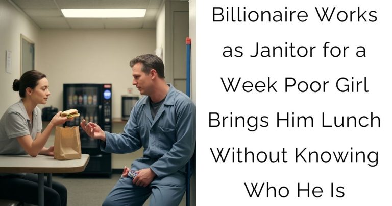 Billionaire Works as Janitor for a Week — Poor Girl Brings Him Lunch Without Knowing Who He Is