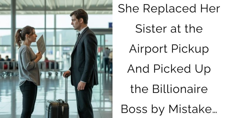 She Replaced Her Sister at the Airport Pickup — And Picked Up the Billionaire Boss by Mistake…