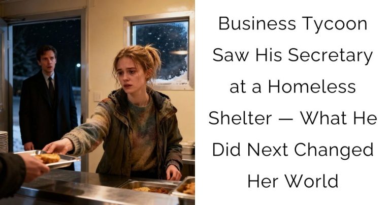 Business Tycoon Saw His Secretary at a Homeless Shelter — What He Did Next Changed Her World
