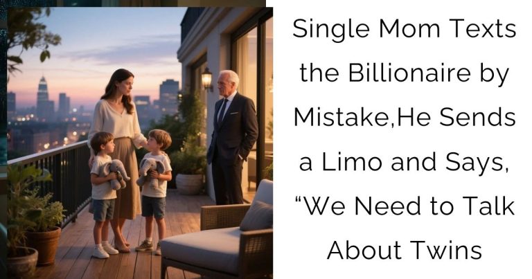 Single Mom Texts the Billionaire by Mistake,He Sends a Limo and Says, “We Need to Talk About Twins
