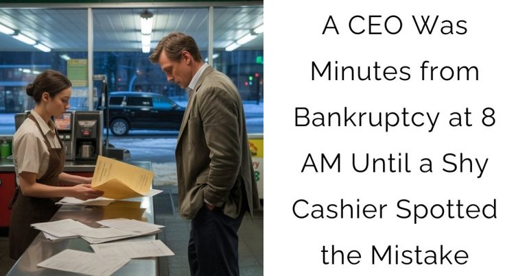 A CEO Was Minutes from Bankruptcy at 8 AM — Until a Shy Cashier Spotted the Mistake