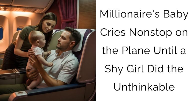 Millionaire’s Baby Cries Nonstop on the Plane — Until a Shy Girl Did the Unthinkable