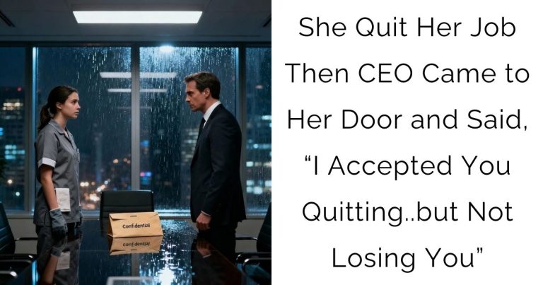 She Quit Her Job—Then CEO Came to Her Door and Said, “I Accepted You Quitting..but Not Losing You”