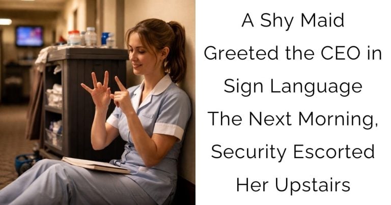 A Shy Maid Greeted the CEO in Sign Language—The Next Morning, Security Escorted Her Upstairs