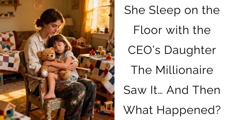 She Sleep on the Floor with the CEO’s Daughter — The Millionaire Saw It… And Then What Happened?