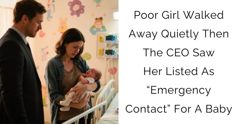Poor Girl Walked Away Quietly – Then The CEO Saw Her Listed As “Emergency Contact” For A Baby