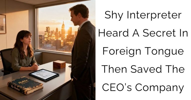 Shy Interpreter Heard A Secret In Foreign Tongue — Then Saved The CEO’s Company