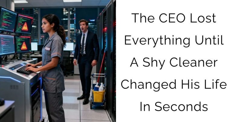 The CEO Lost Everything — Until A Shy Cleaner Changed His Life In Seconds