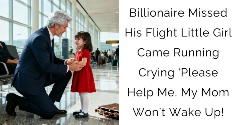 Billionaire Missed His Flight—Little Girl Came Running Crying ‘Please Help Me, My Mom Won’t Wake Up!