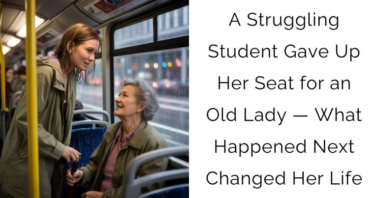 A Struggling Student Gave Up Her Seat for an Old Lady — What Happened Next Changed Her Life