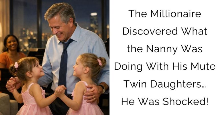 The Millionaire Discovered What the Nanny Was Doing With His Mute Twin Daughters…He Was Shocked!
