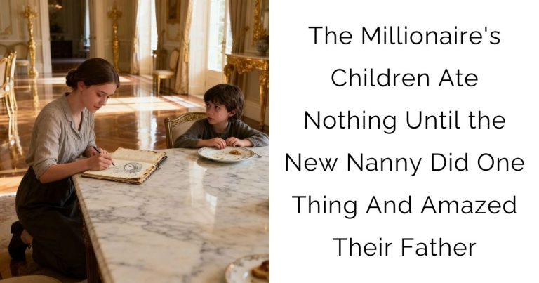 The Millionaire’s Children Ate Nothing Until the New Nanny Did One Thing — And Amazed Their Father
