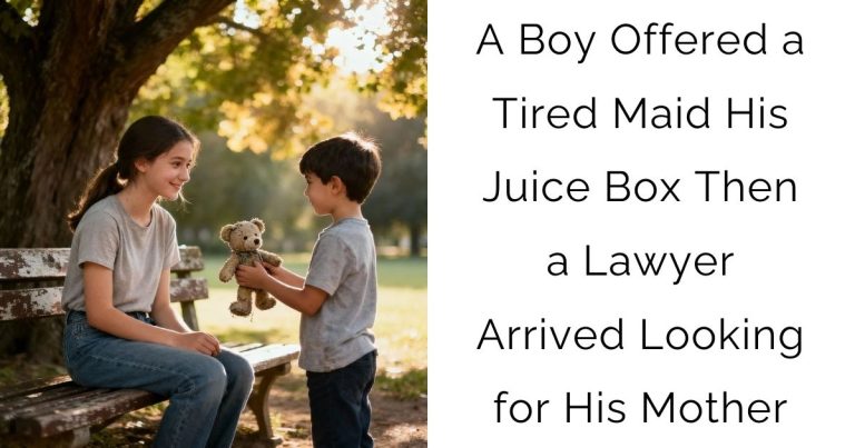 A Boy Offered a Tired Maid His Juice Box—Then a Lawyer Arrived Looking for His Mother
