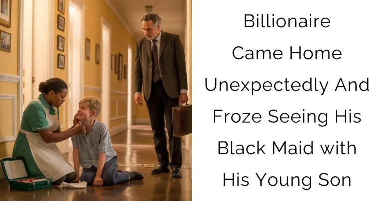 Billionaire Came Home Unexpectedly—And Froze Seeing His Black Maid with His Young Son