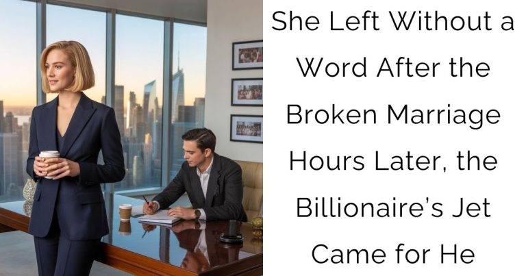 She Left Without a Word After the Broken Marriage — Hours Later, the Billionaire’s Jet Came for He