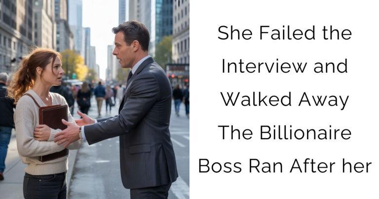 She Failed the Interview and Walked Away — The Billionaire Boss Ran After her