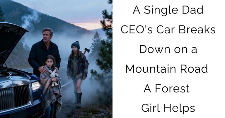 A Single Dad CEO’s Car Breaks Down on a Mountain Road — A Forest Girl Helps