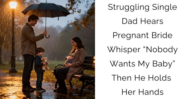 Struggling Single Dad Hears Pregnant Bride Whisper “Nobody Wants My Baby” — Then He Holds Her Hands