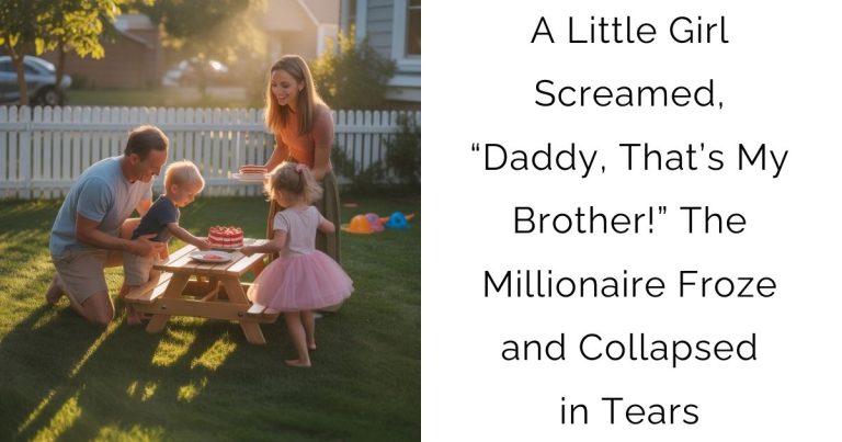 A Little Girl Screamed, “Daddy, That’s My Brother!”—The Millionaire Froze and Collapsed in Tears