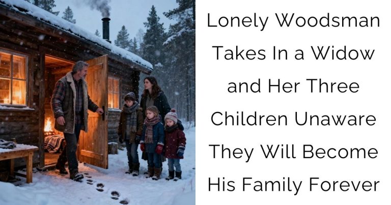 Lonely Woodsman Takes In a Widow and Her Three Children Unaware They Will Become His Family Forever