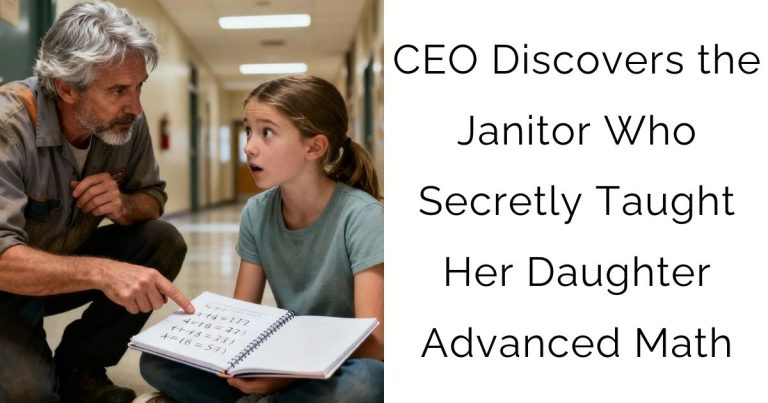CEO Discovers the Janitor Who Secretly Taught Her Daughter Advanced Math
