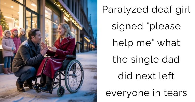 Paralyzed deaf girl signed “please help me”—what the single dad did next left everyone in tears
