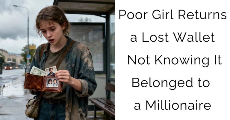 Poor Girl Returns a Lost Wallet — Not Knowing It Belonged to a Millionaire