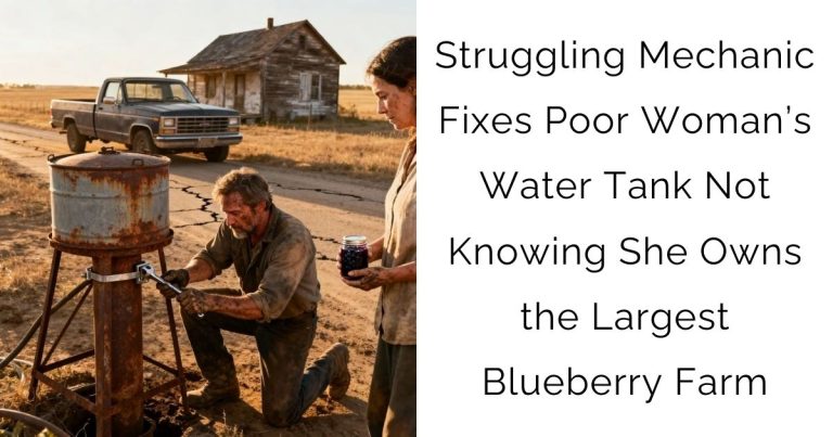 Struggling Mechanic Fixes Poor Woman’s Water Tank — Not Knowing She Owns the Largest Blueberry Farm