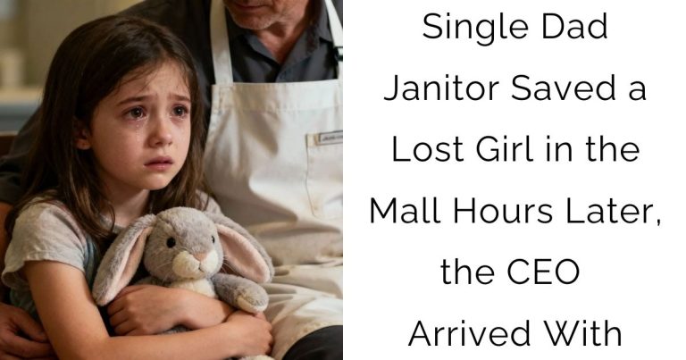 Single Dad Janitor Saved a Lost Girl in the Mall — Hours Later, the CEO Arrived With