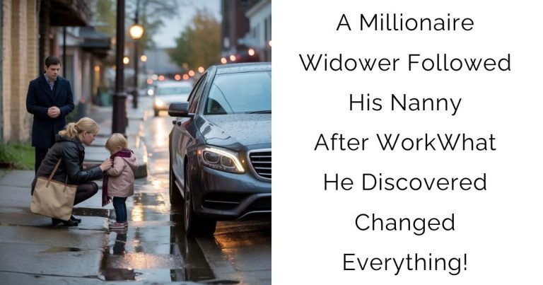 A Millionaire Widower Followed His Nanny After Work—What He Discovered Changed Everything!