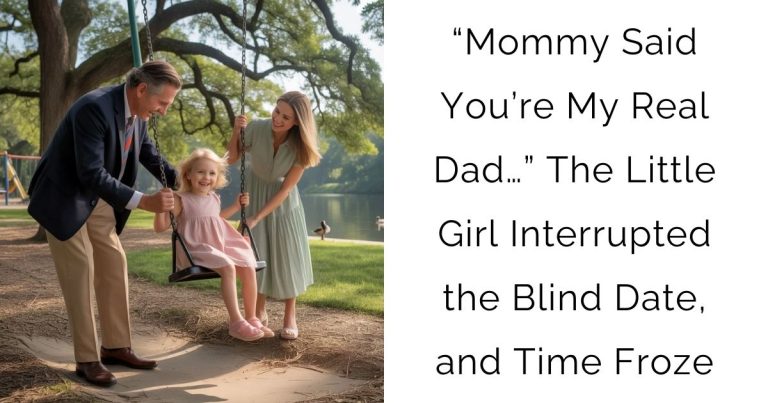 “Mommy Said You’re My Real Dad…” — The Little Girl Interrupted the Blind Date, and Time Froze