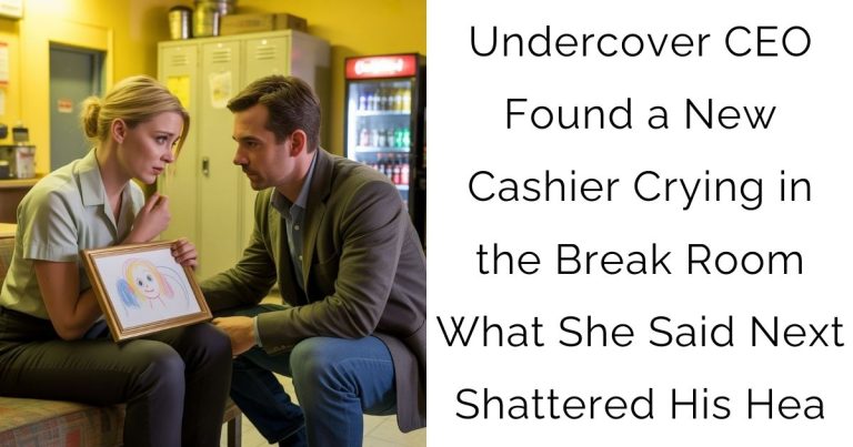 Undercover CEO Found a New Cashier Crying in the Break Room—What She Said Next Shattered His Hea